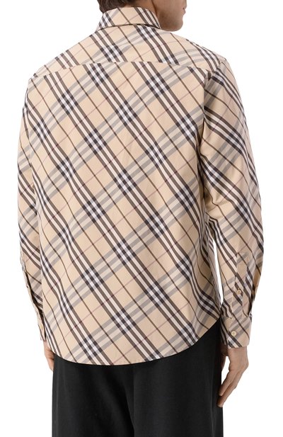 Хлопковая рубашка BURBERRY, арт. 8105202, фото 4