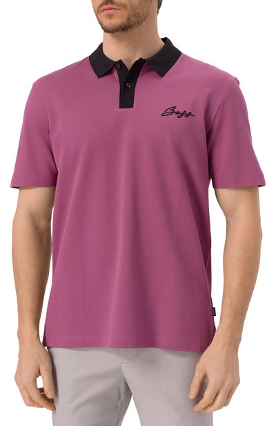 Хлопковое поло BOSS, арт. 50531402, фото 3