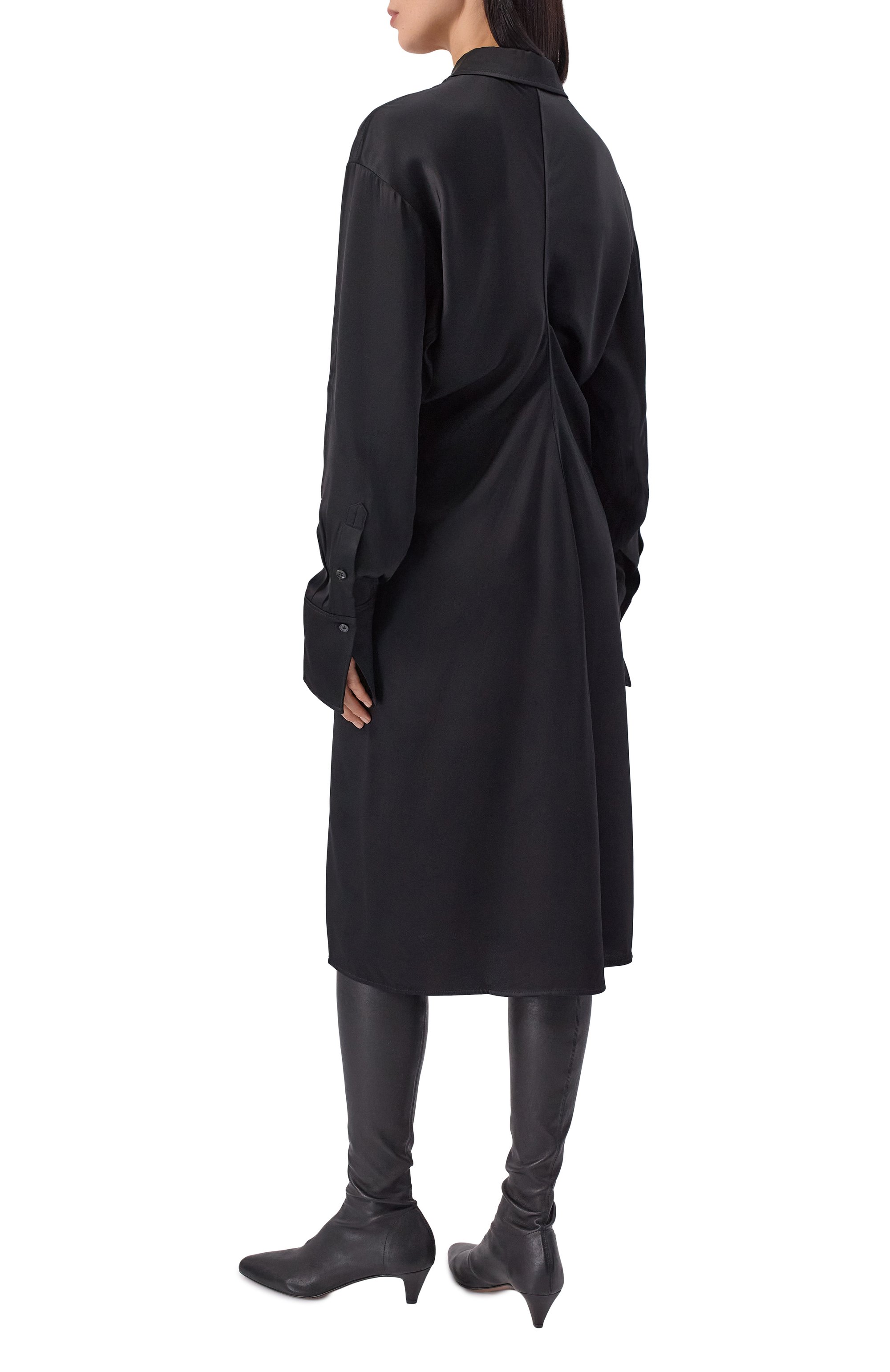 Атласное платье TOTEME, арт. 254-WRD0256-FB0020, фото 3