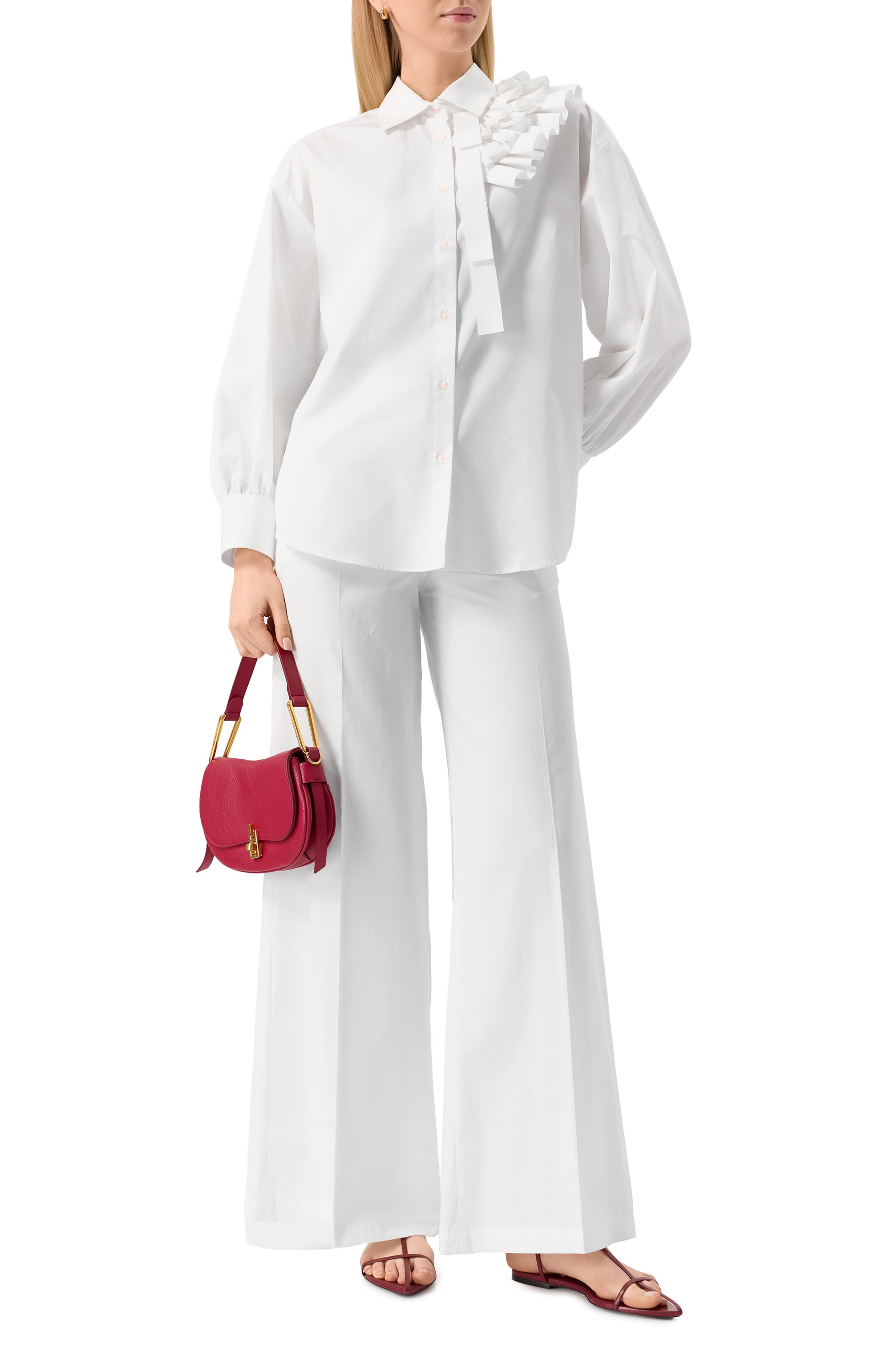 Хлопковая рубашка MSGM, арт. 3841MDE11X/257100, фото 2