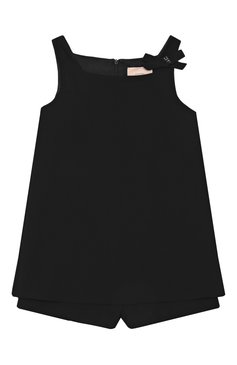Детские комбинезон ELISABETTA FRANCHI LA MIA BAMBINA черного цвета, арт. EFTA1010/GA085/4A-8A | Фото 1 (Материал внешний: Синтетический материал; Материал подклада: Вискоза; Нос: Не проставлено; Девочки Кросс-КТ: Комбинезон-одежда; Рукава: Без рукавов; Ростовка одежда: 6 лет | 116 см, 8 лет | 128 см)