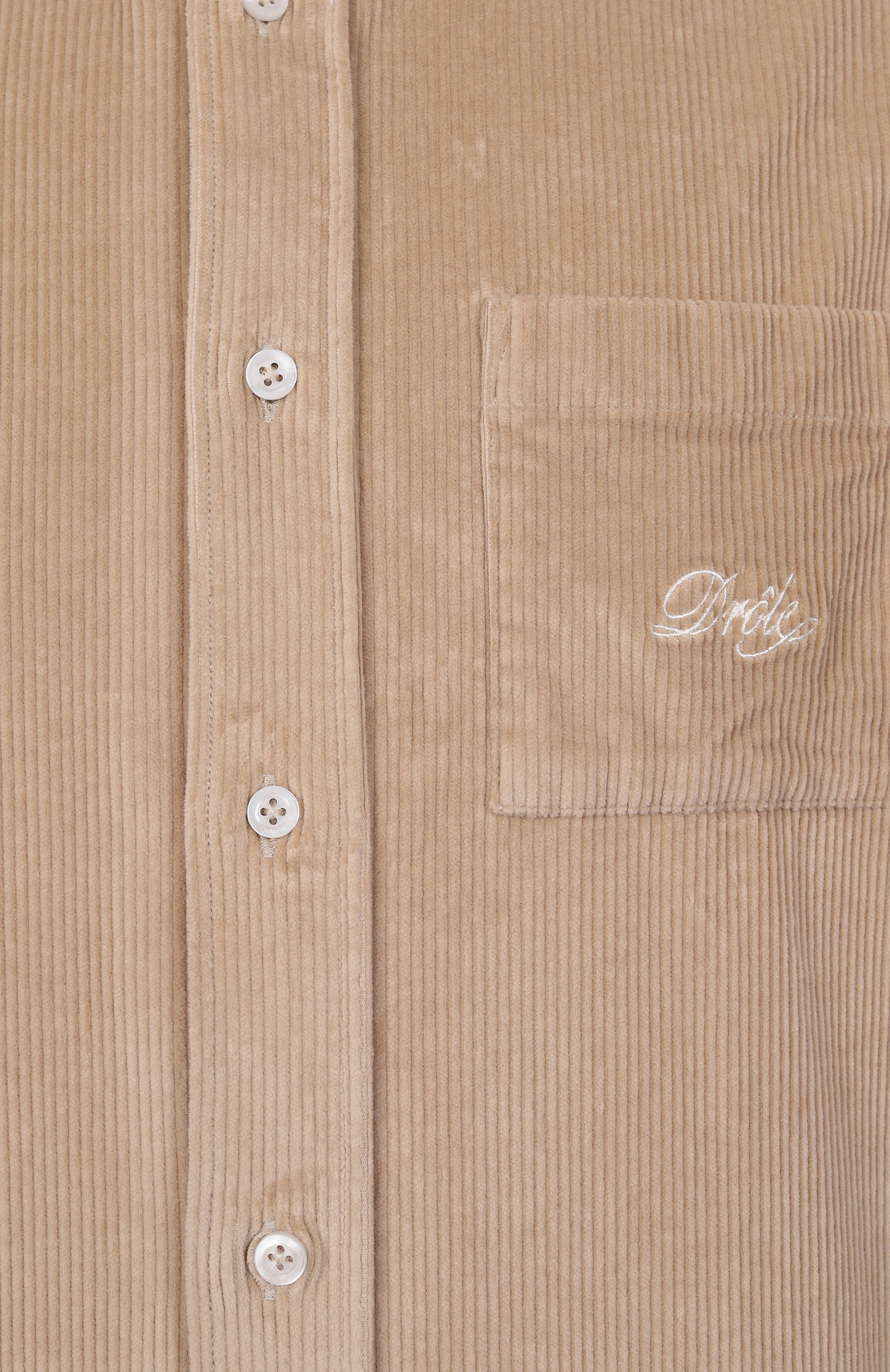 Вельветовая рубашка DROLE DE MONSIEUR, арт. PERM-SH172-C0156-BG, фото 6