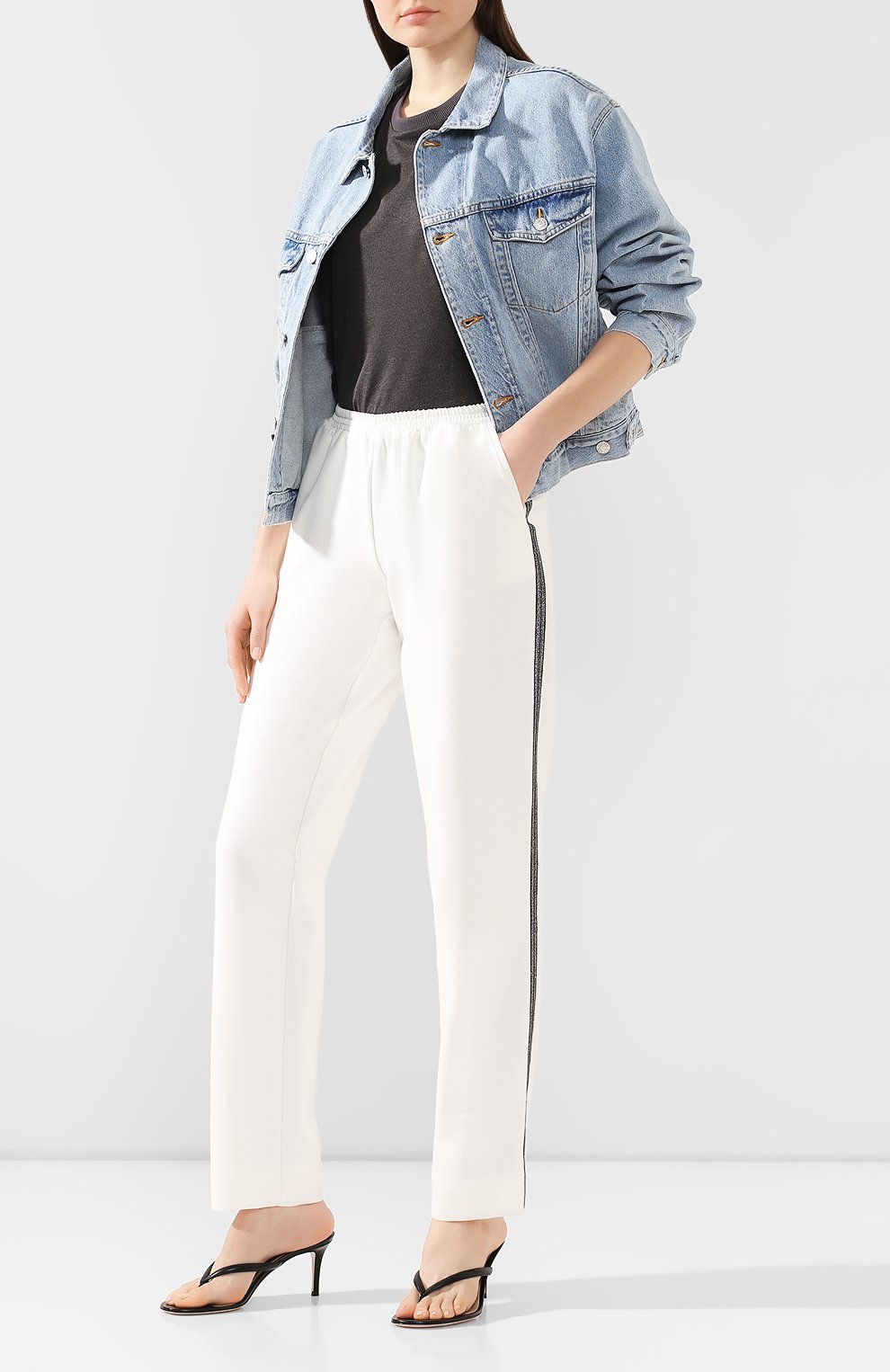 Брюки с лампасами SEVEN LAB, арт. PV19-2 white, фото 2