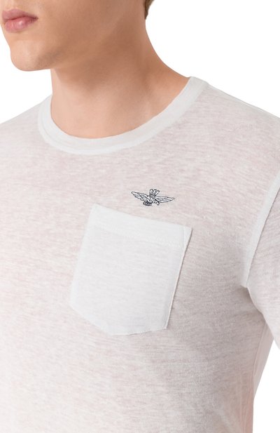 Льняная футболка AERONAUTICA MILITARE, арт. 251TS2402J679, фото 5