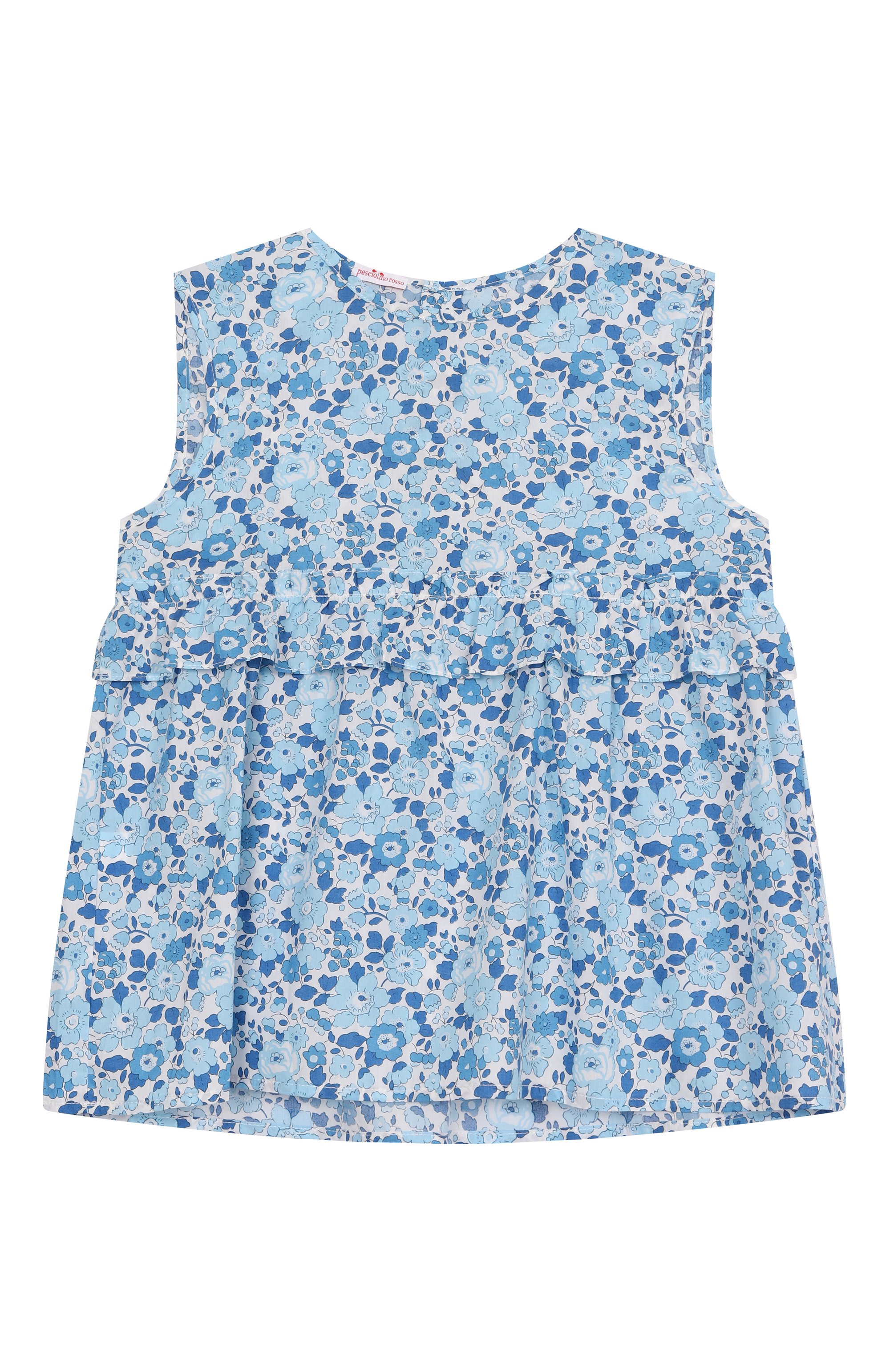 Хлопковый топ PESCIOLINO ROSSO, арт. PBSBL-11/8A-12A, фото 1