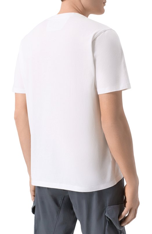 Хлопковая футболка C.P. Company 20CMTS085A/005100W Белый  20CMTS085A/005100W Фото 4