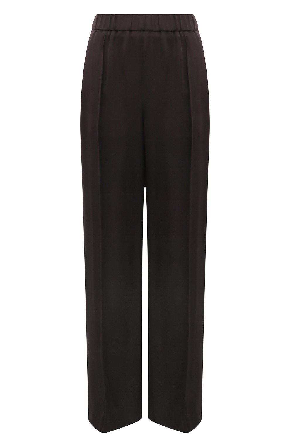 Брюки из вискозы JIL SANDER коричневого цвета по цене 99350 руб., арт. J02KA0122/J65090, фото 1 Брюки из вискозы JIL SANDER, арт. J02KA0122/J65090, фото 1
