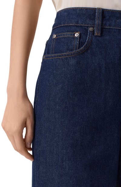 Джинсы wide leg 415 12 STOREEZ темно-синего цвета по цене 17000 руб., арт. 138212, фото 5 Джинсы wide leg 415 12 STOREEZ, арт. 138212, фото 5
