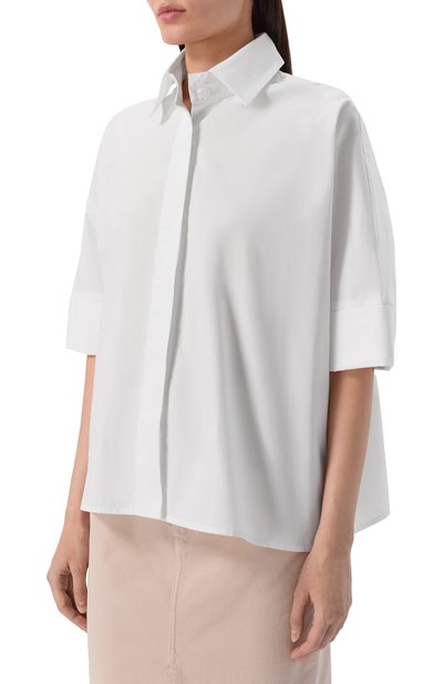 Хлопковая рубашка LORENA ANTONIAZZI, арт. P2651CA26A/4222, фото 3