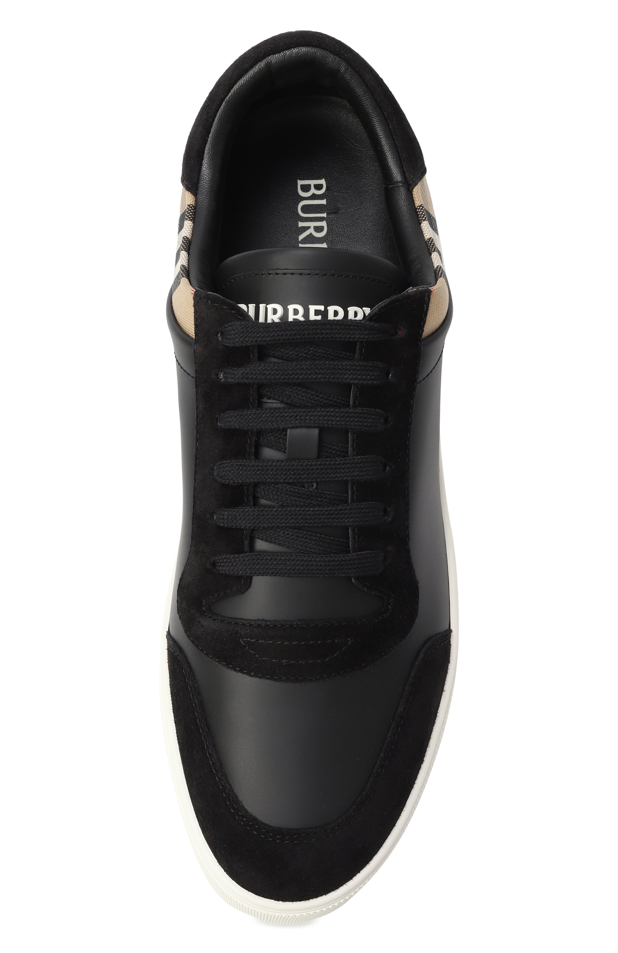 Комбинированные кеды BURBERRY черного цвета по цене 77900 руб., арт. 8070818, фото 6 Комбинированные кеды BURBERRY, арт. 8070818, фото 6