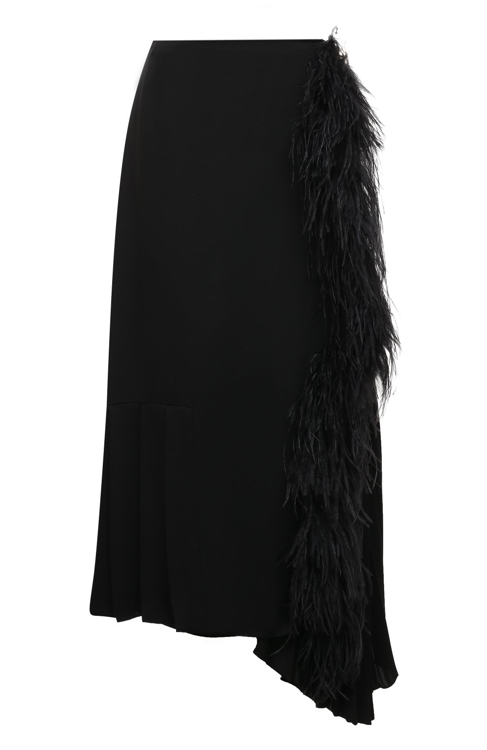 Юбка с отделкой перьями PRADA, арт. P198NP-1Q9I-F0806-191, фото 1