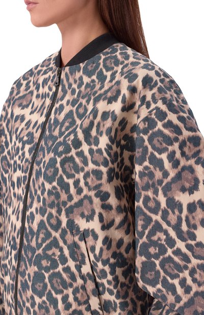 Хлопковый бомбер FLASHIN леопардового цвета по цене 44000 руб., арт. FS26JBCL, фото 5 Хлопковый бомбер FLASHIN, арт. FS26JBCL, фото 5