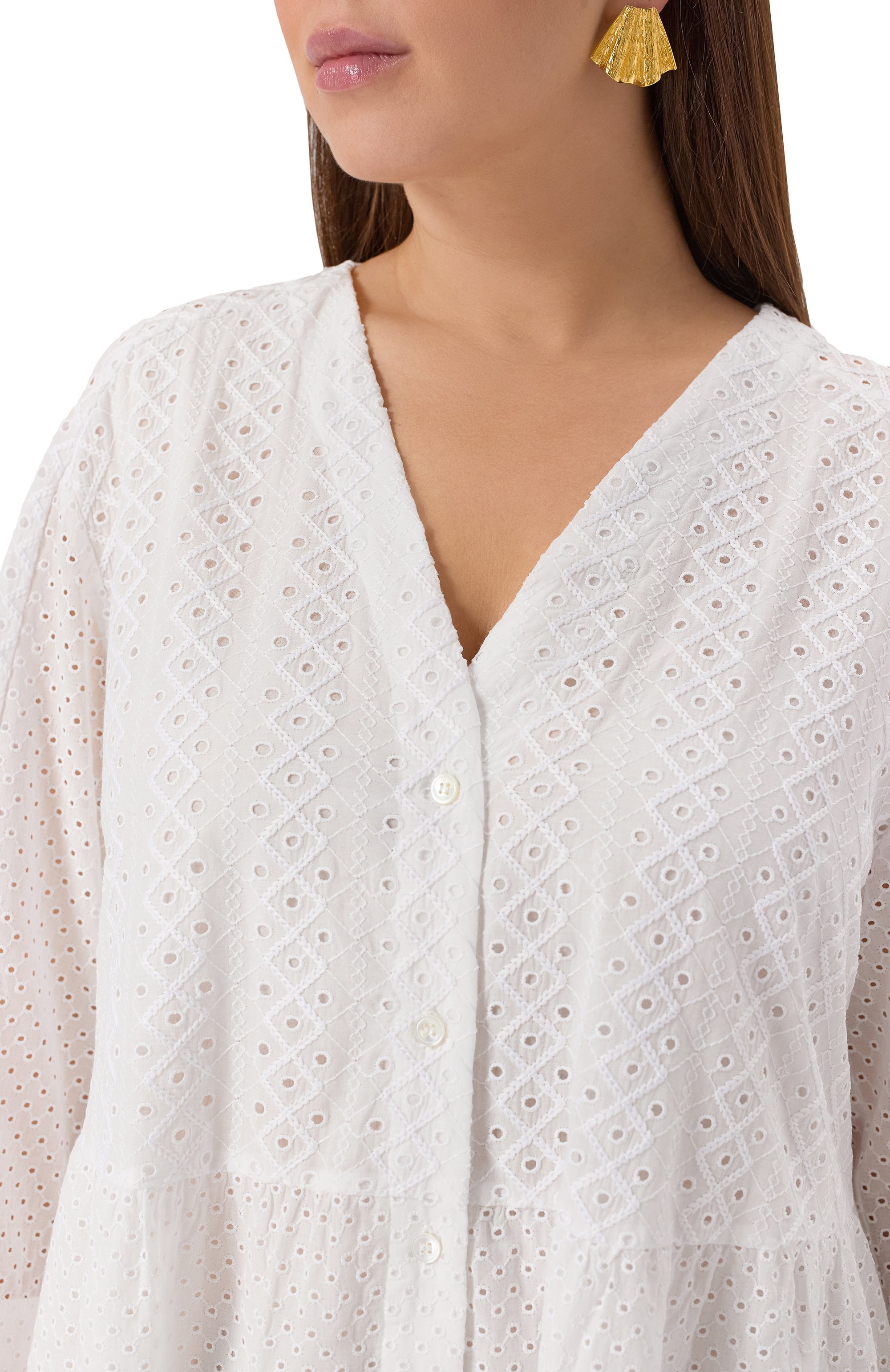 Хлопковое платье MARINA RINALDI VOYAGE, арт. TATIANA, фото 5