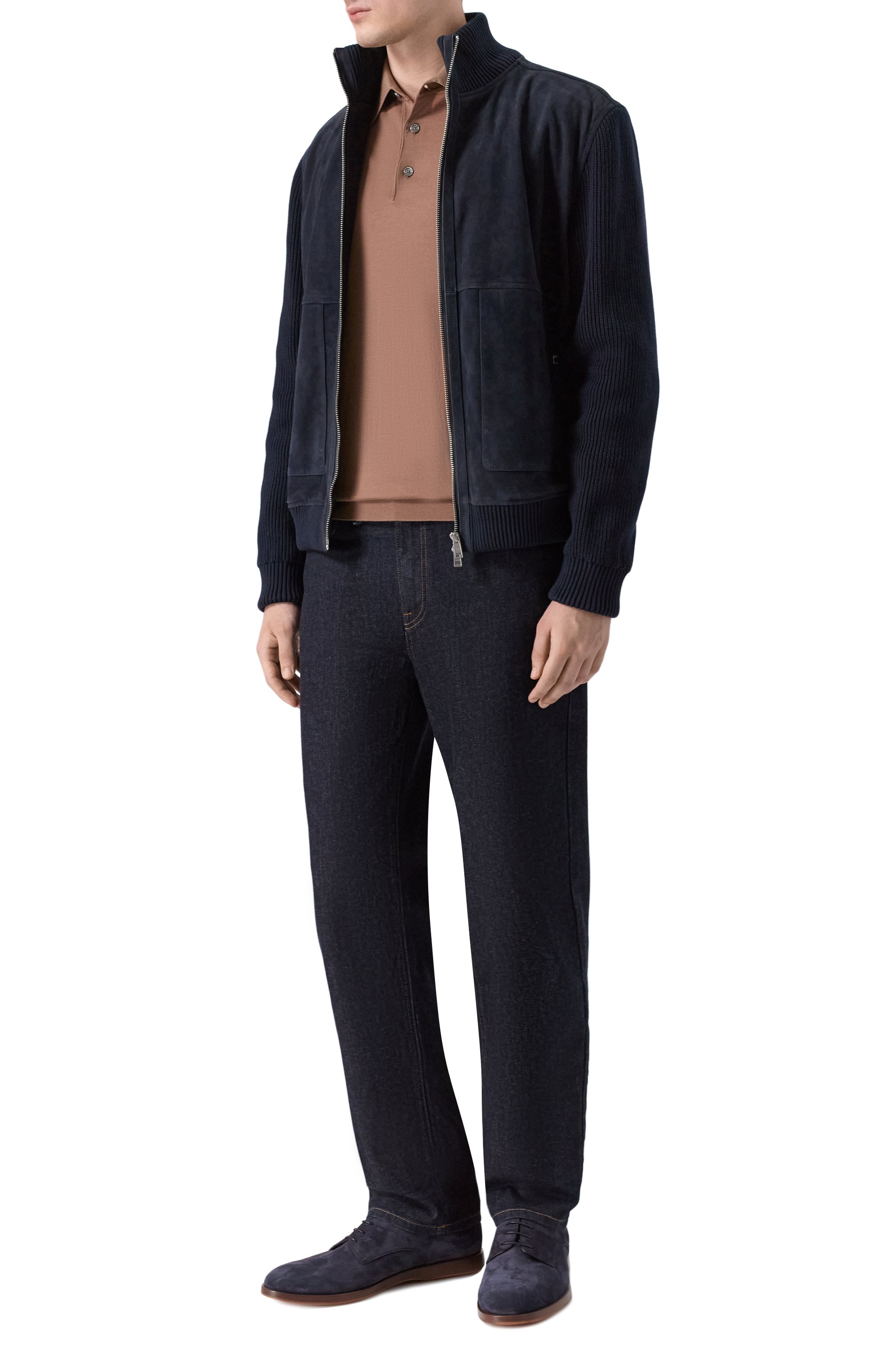 Замшевые дерби BARRETT темно-синего цвета по цене 64100 руб., арт. 261U043.4/LIGHT CASHEMERE, фото 2 Замшевые дерби BARRETT, арт. 261U043.4/LIGHT CASHEMERE, фото 2