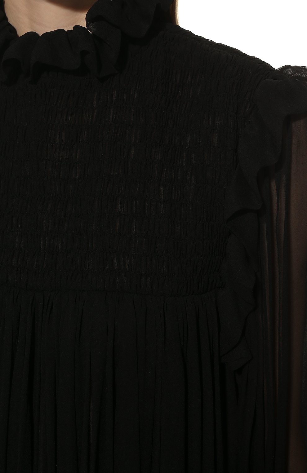 Шелковое платье SAINT LAURENT, арт. 568528/Y115W, фото 5