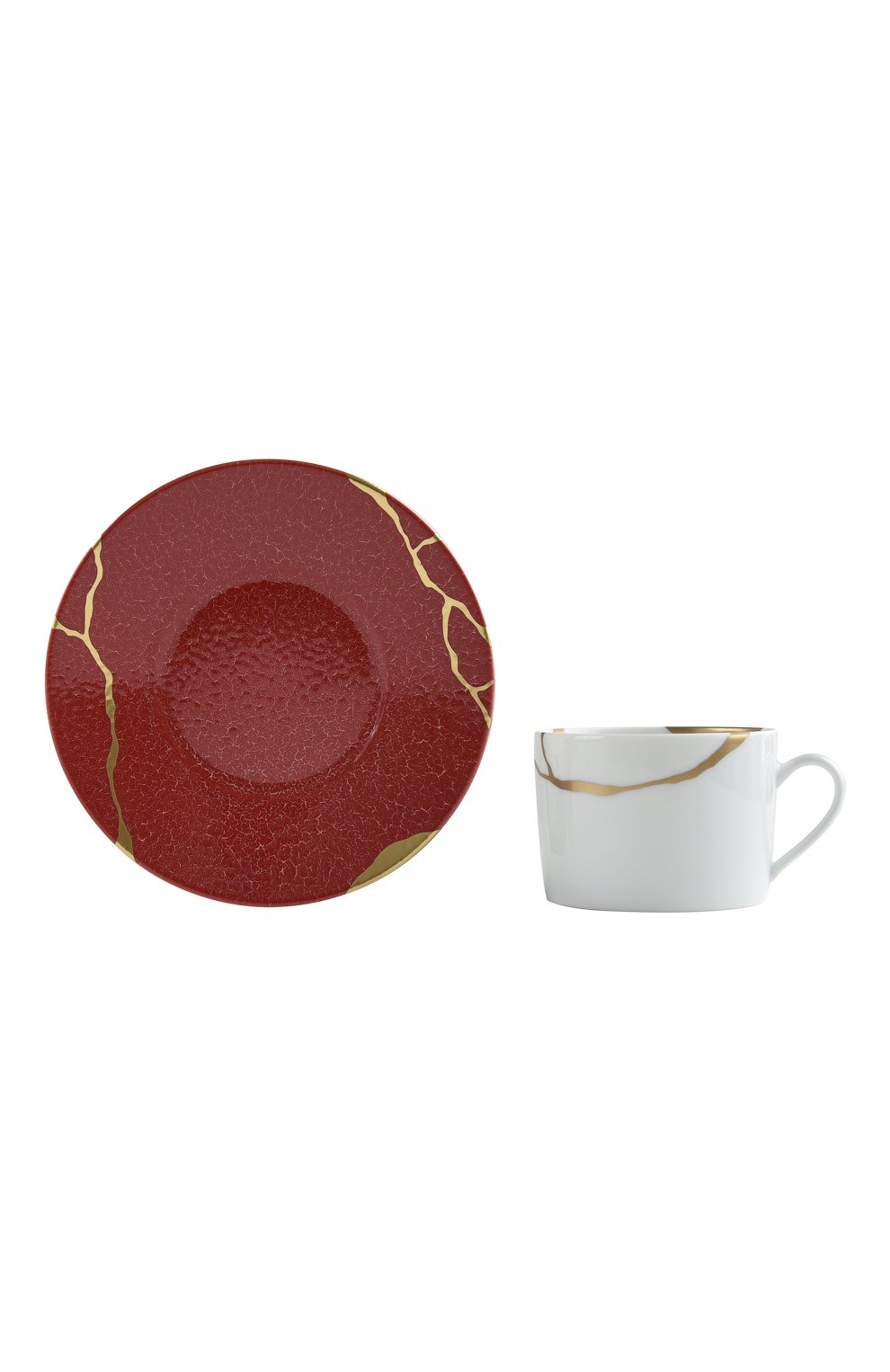 Чайная чашка с блюдцем kintsugi rouge empereur BERNARDAUD, арт. 1977/91, фото 2