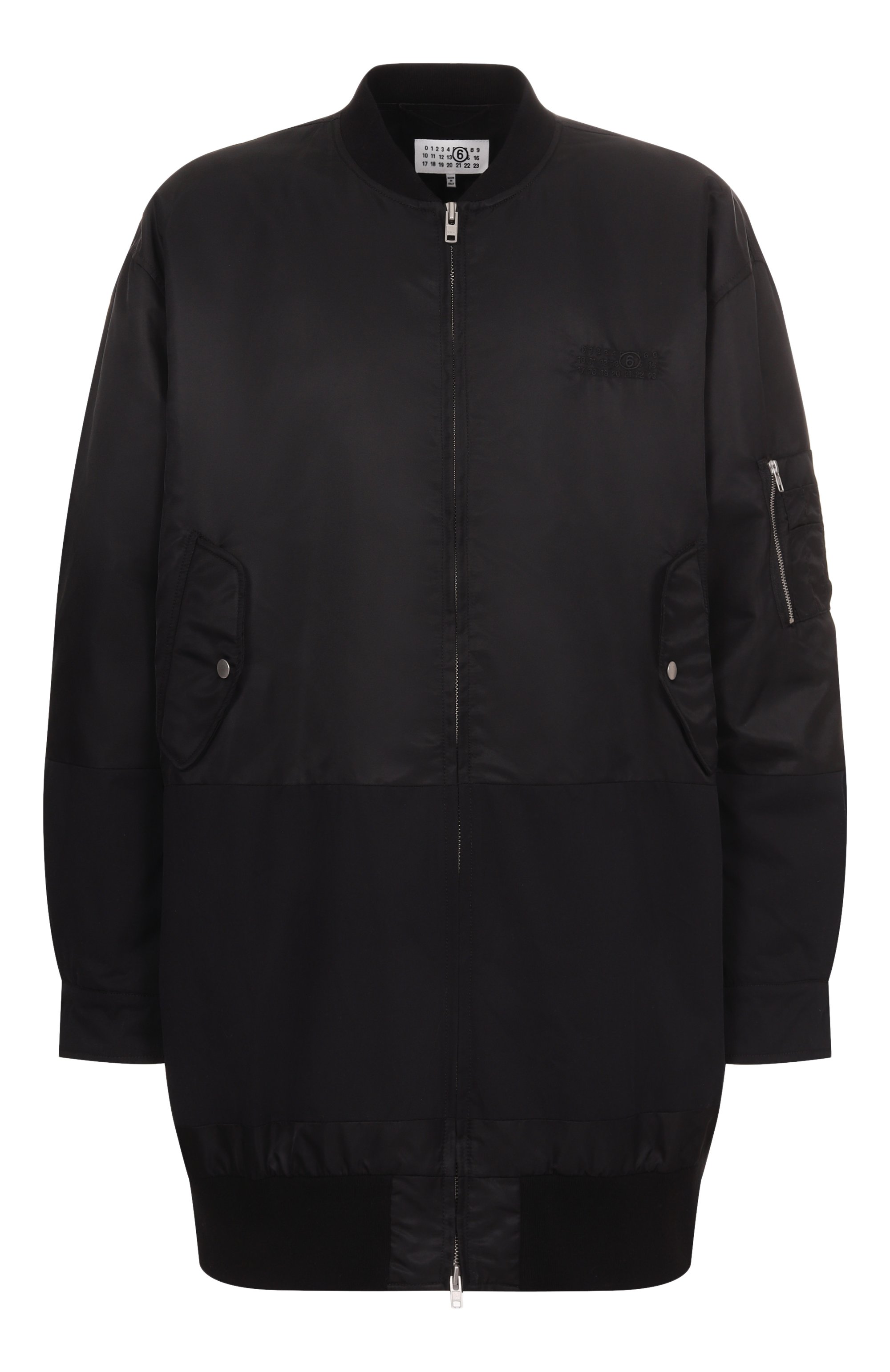 Бомбер MM6 черного цвета по цене 175500 руб., арт. SH0AM0033/M35257, фото 1 Бомбер MM6, арт. SH0AM0033/M35257, фото 1