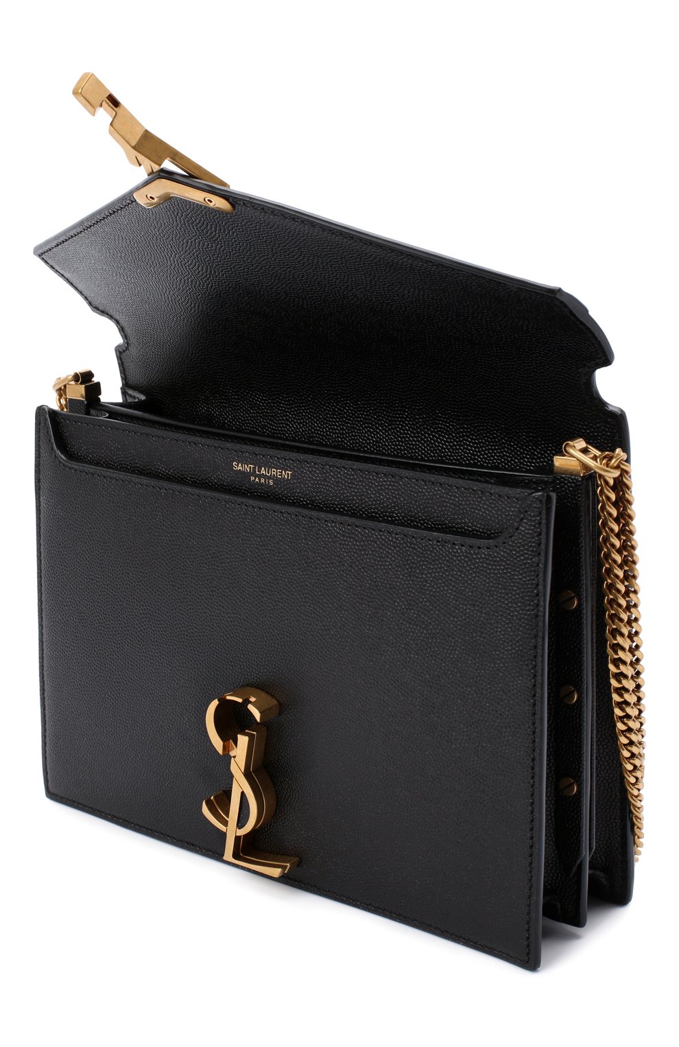 Сумка cassandra medium SAINT LAURENT черного цвета по цене 186000 руб., арт. 532750/B0W0W, фото 4 Сумка cassandra medium SAINT LAURENT, арт. 532750/B0W0W, фото 4