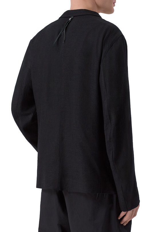 Двусторонний пиджак из вискозы и льна 139Dec SUT617-BK Чёрный  SUT617-BK Фото 4