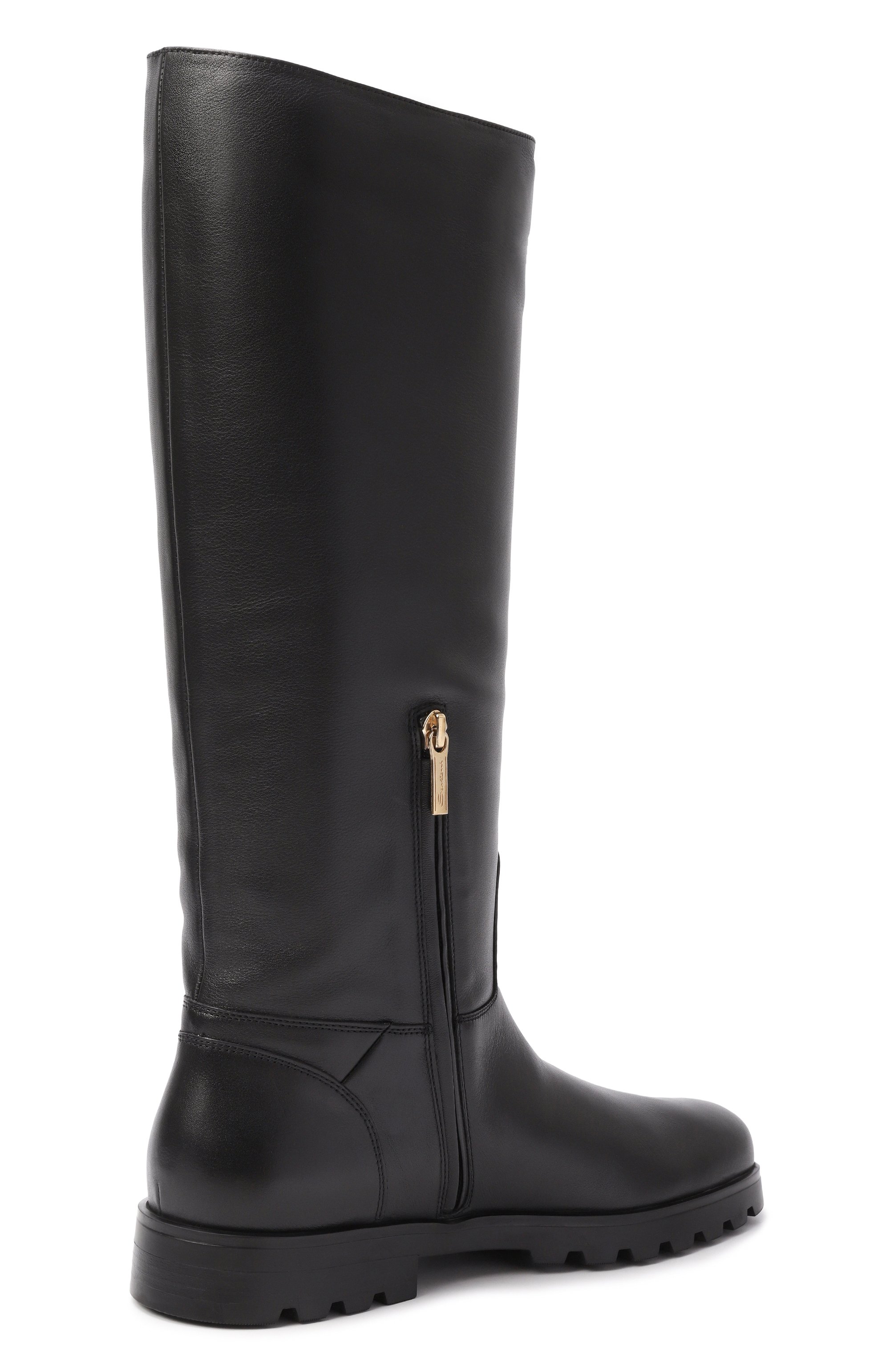 Кожаные сапоги SANTONI черного цвета по цене 147500 руб., арт. WSDG71713SMRHVRF, фото 5 Кожаные сапоги SANTONI, арт. WSDG71713SMRHVRF, фото 5