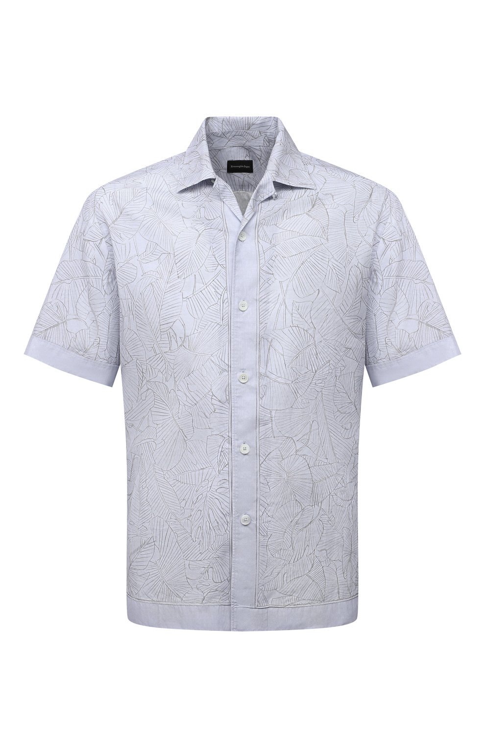 Рубашка изо льна и хлопка ZEGNA, арт. UWX39/SCP3, фото 1