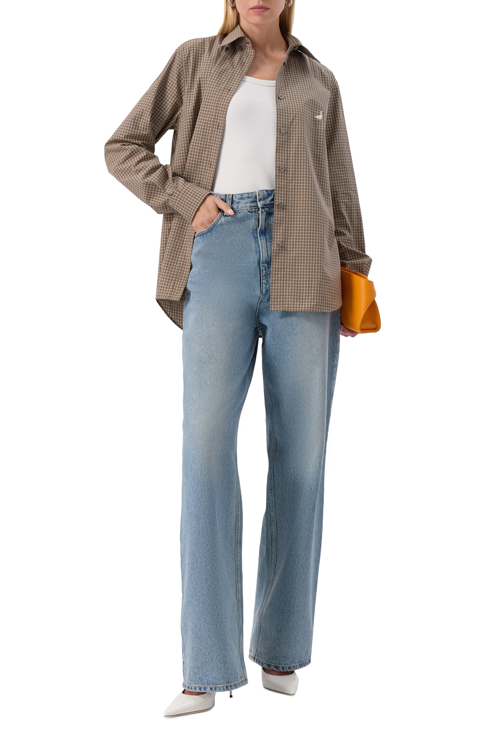 Хлопковая рубашка MOSCHINO, арт. A0227/5548, фото 2