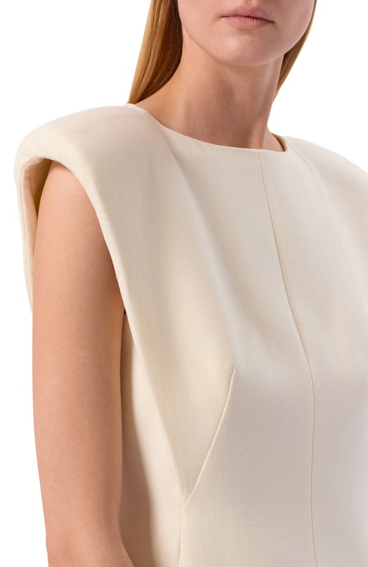 Шерстяное платье Louve 25-06-01-23-04-04-06 Кремовый  25-06-01-23-04-04-06 Фото 4