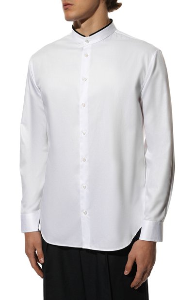Хлопковая рубашка GIORGIO ARMANI, арт. 2WGCCZ12/TZB26, фото 3