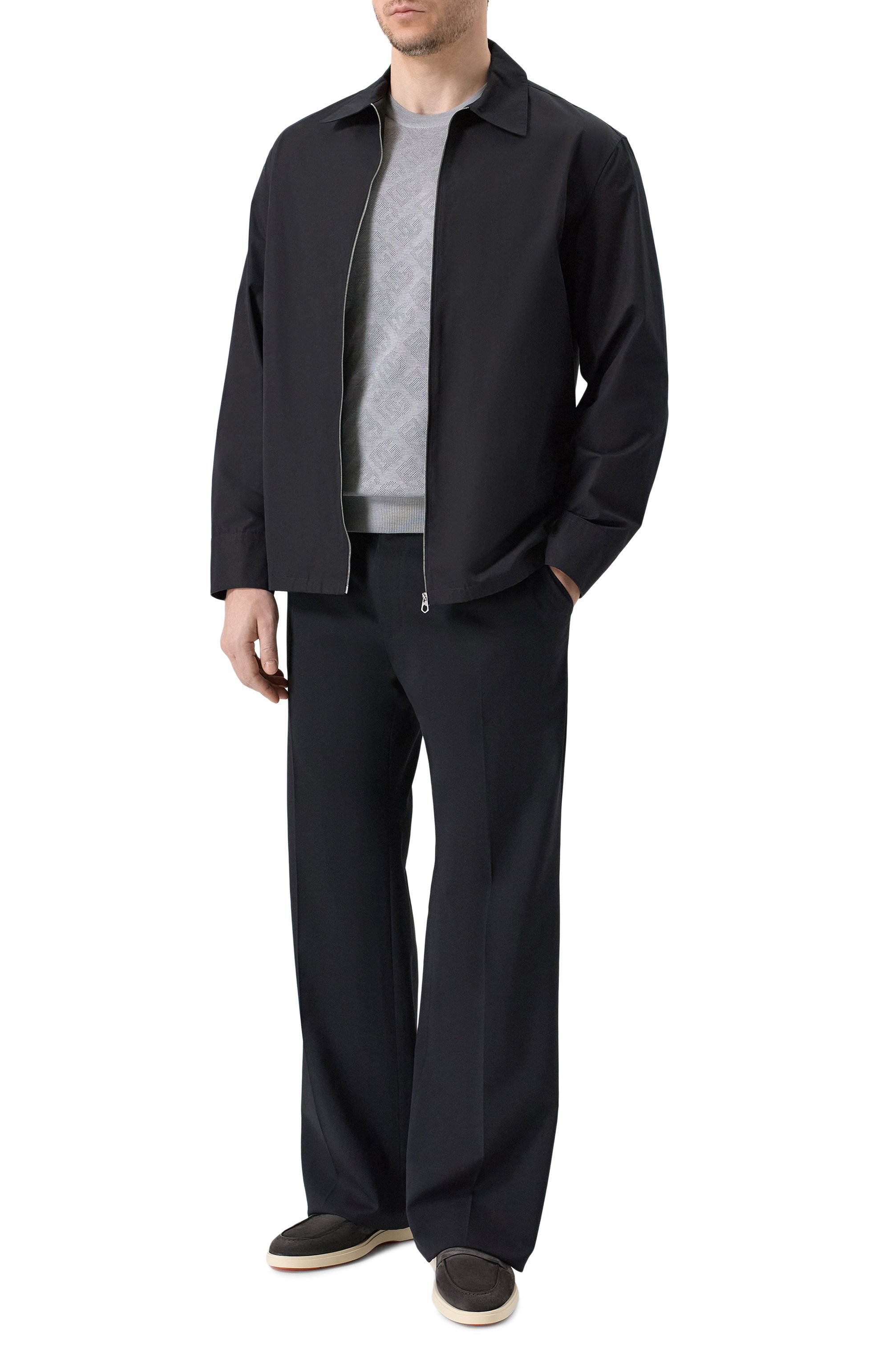 Замшевые лоферы detroit SANTONI, арт. MGDG19051TICSEAA, фото 2