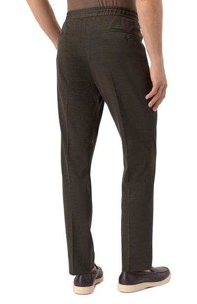 Брюки из шерсти и хлопка CORNELIANI, арт. 254L19-2518800, фото 4