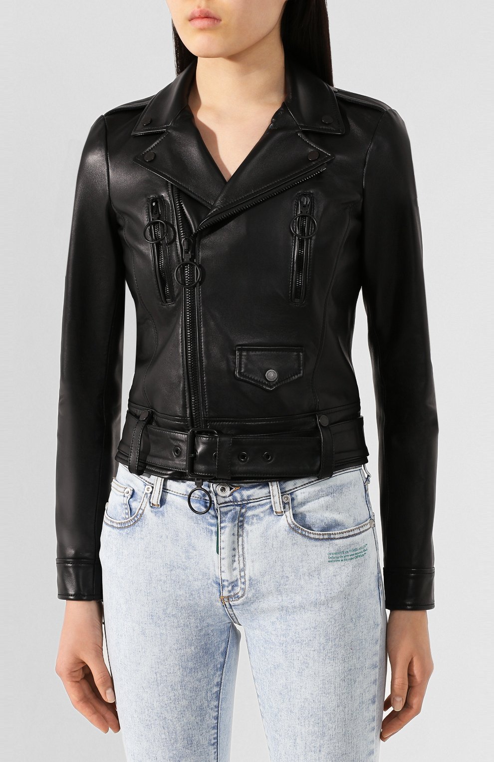 Кожаная куртка OFF-WHITE, арт. 0WJG002T20LEA0011076, фото 3