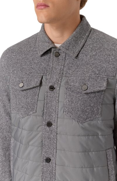 Куртка из хлопка и шерсти CAPOBIANCO, арт. 19M183.FSNY., фото 5