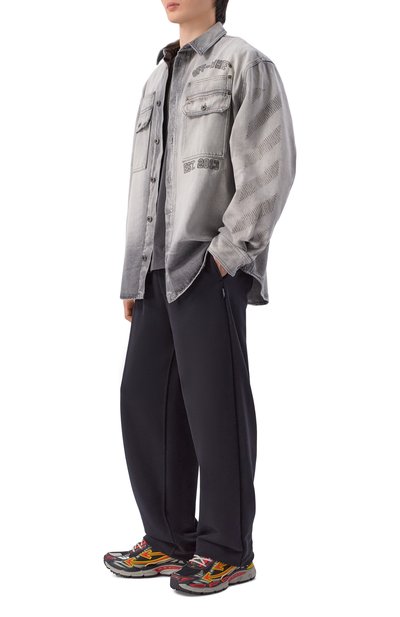 Комбинированные кроссовки be right back OFF-WHITE, арт. 0MIA295S26FAB005, фото 2