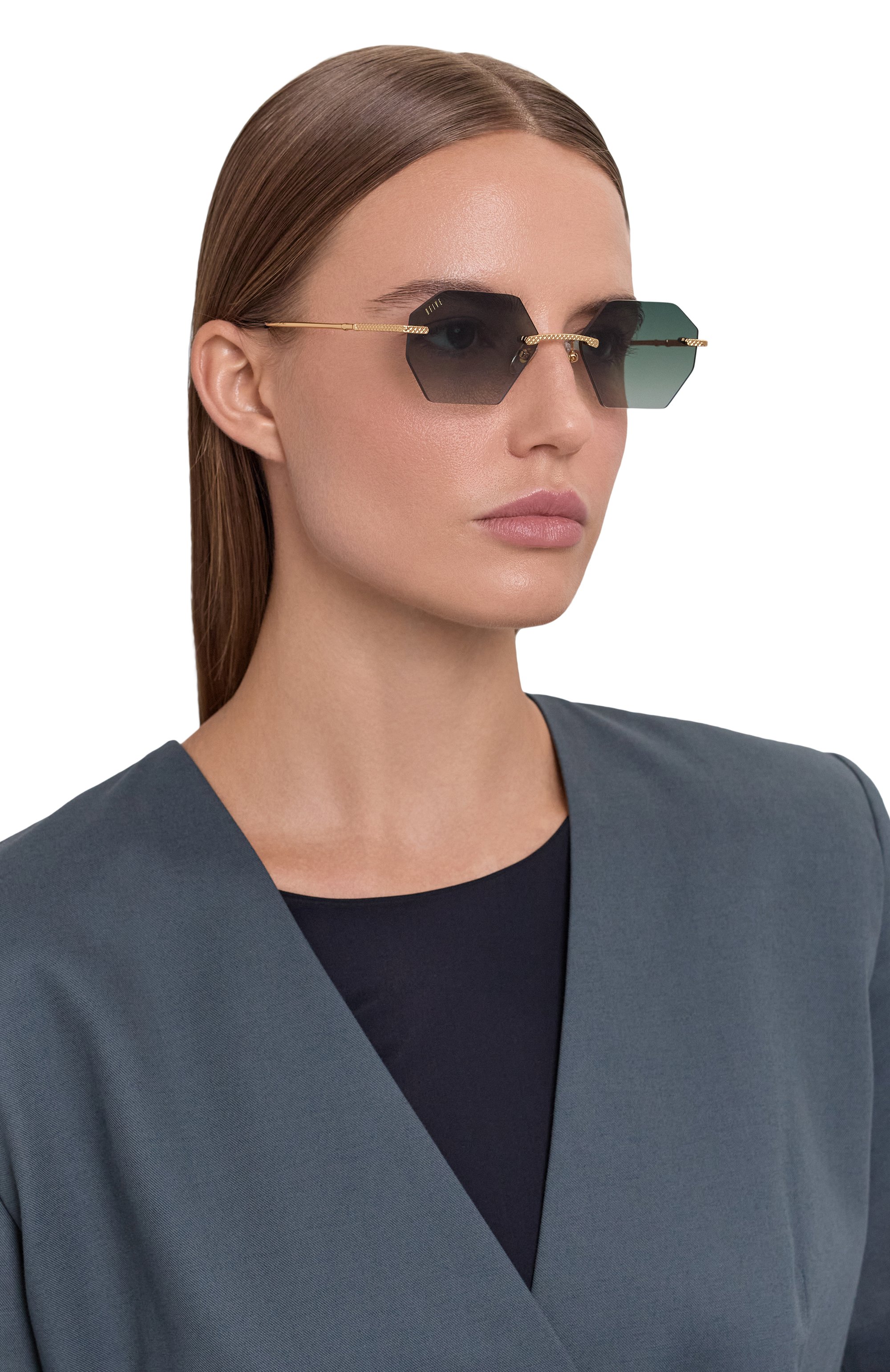 Солнцеза�щитные очки 9FIVE, арт. 40 LITE HELI0S-G0LD / GREEN BLUE BIC0L0R, фото 3