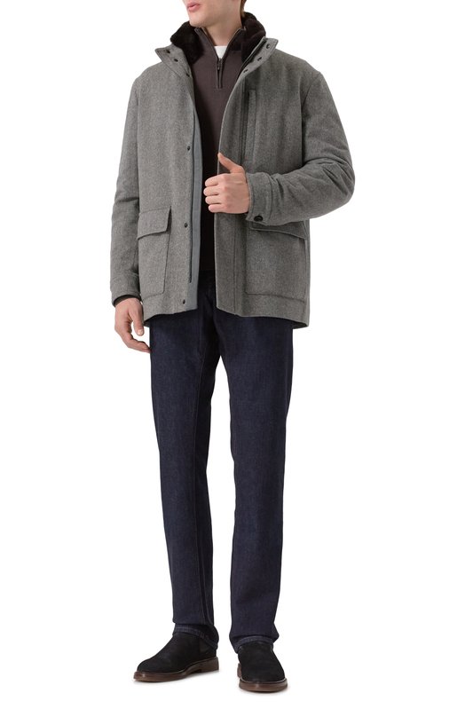 Шерстяная куртка Sartoria Latorre VALERI0/UG0706 Серый  VALERI0/UG0706 Фото 2