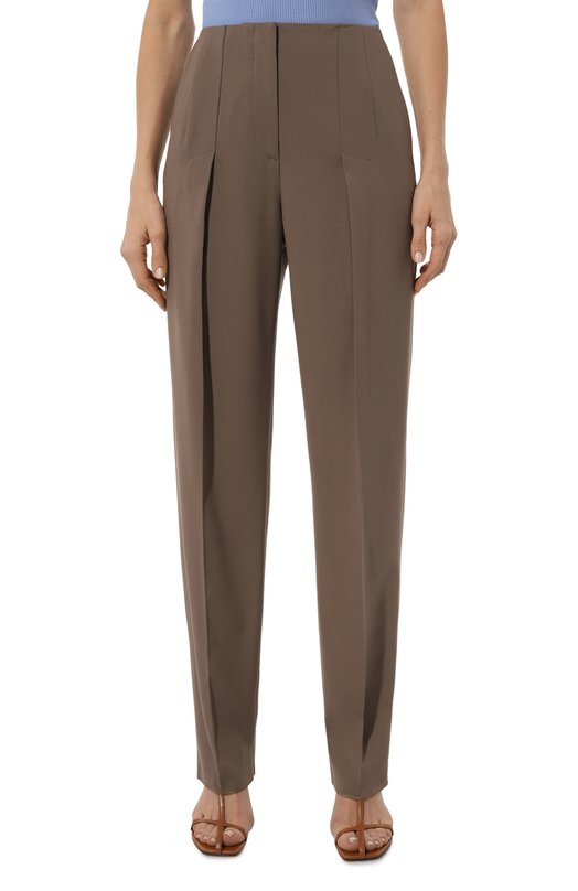 Шерстяные брюки Giorgio Armani 0WHPP0DG/T01QW Коричневый  0WHPP0DG/T01QW Фото 3