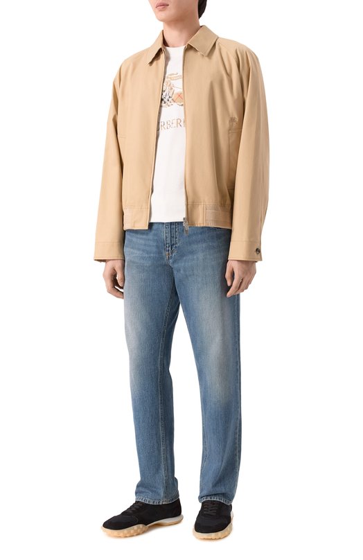 Хлопковая футболка Burberry 8119014 Белый  8119014 Фото 2