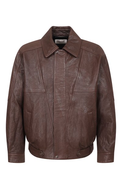 Мужской кожаный бомбер SAINT LAURENT, арт. 858456/YCNF2