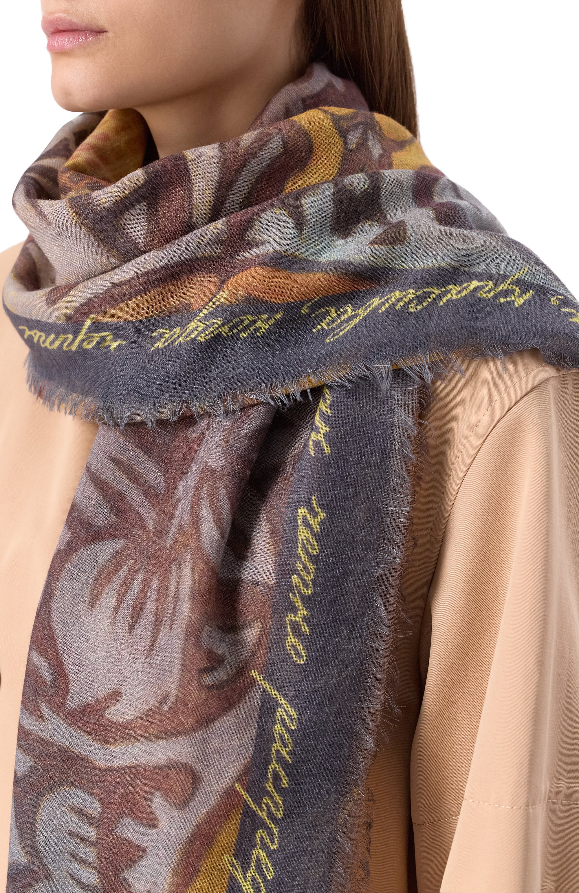 Кашемировая шаль змея GOURJI, арт. 91265817/41114, фото 2