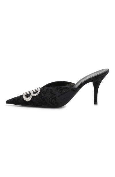 Бархатные мюли bb BALENCIAGA, арт. 570253/W1I81, фото 3