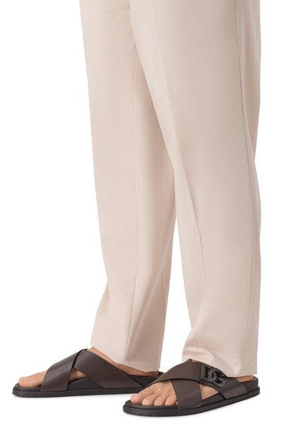 Кожаные шлепанцы DOLCE & GABBANA, арт. A80525/A9Q67, фото 3