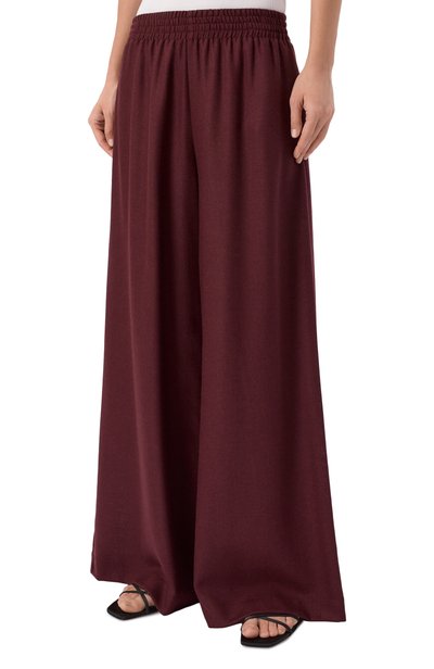 Шерстяные брюки ERMANNO SCERVINO бордового цвета по цене 78300 руб., арт. D494P613XYI, фото 3 Шерстяные брюки ERMANNO SCERVINO, арт. D494P613XYI, фото 3