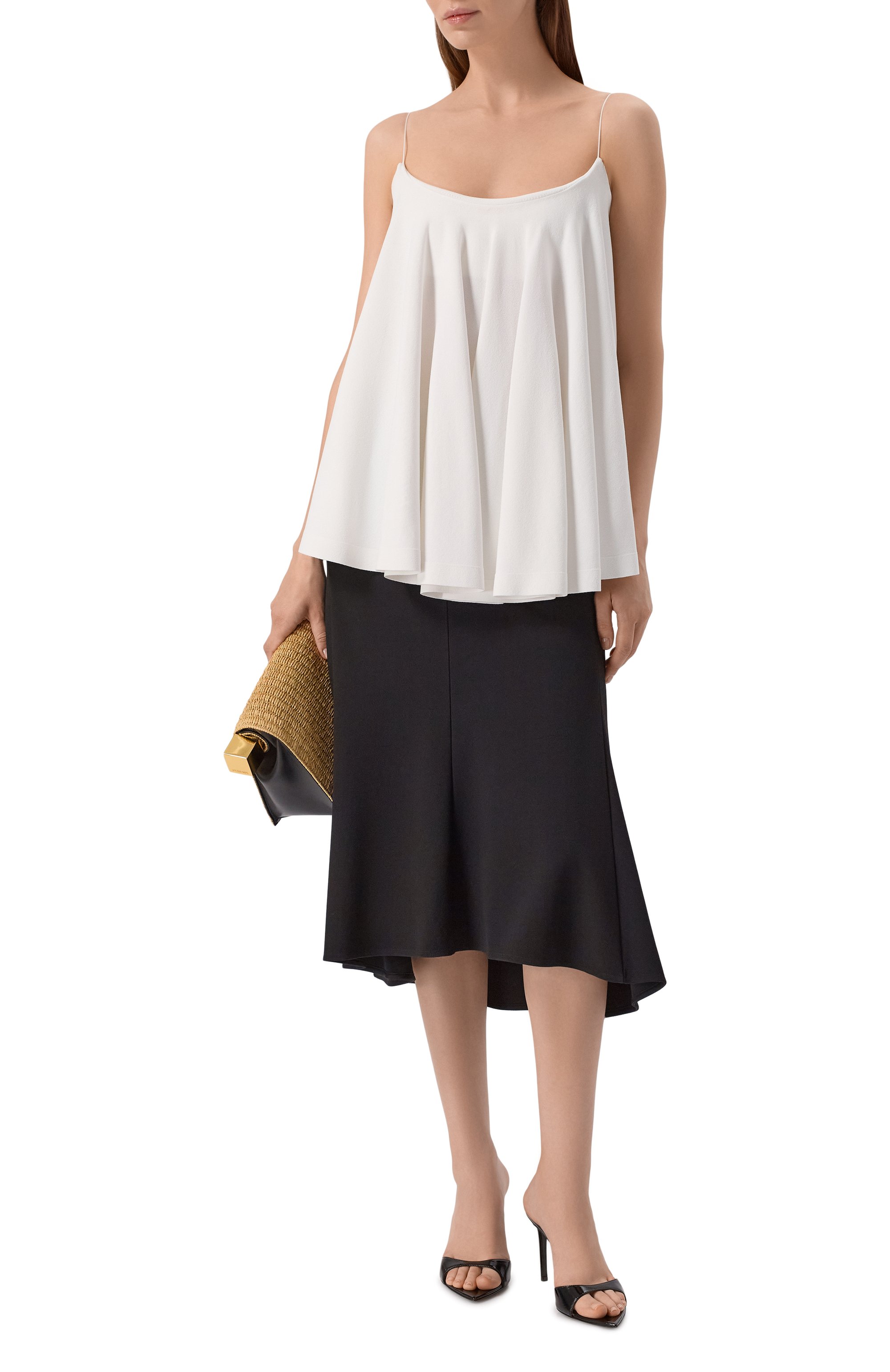Топ из вискозы JACQUEMUS белого цвета по цене 57150 руб., арт. 26ET0W00903/AK00303, фото 2 Топ из вискозы JACQUEMUS, арт. 26ET0W00903/AK00303, фото 2