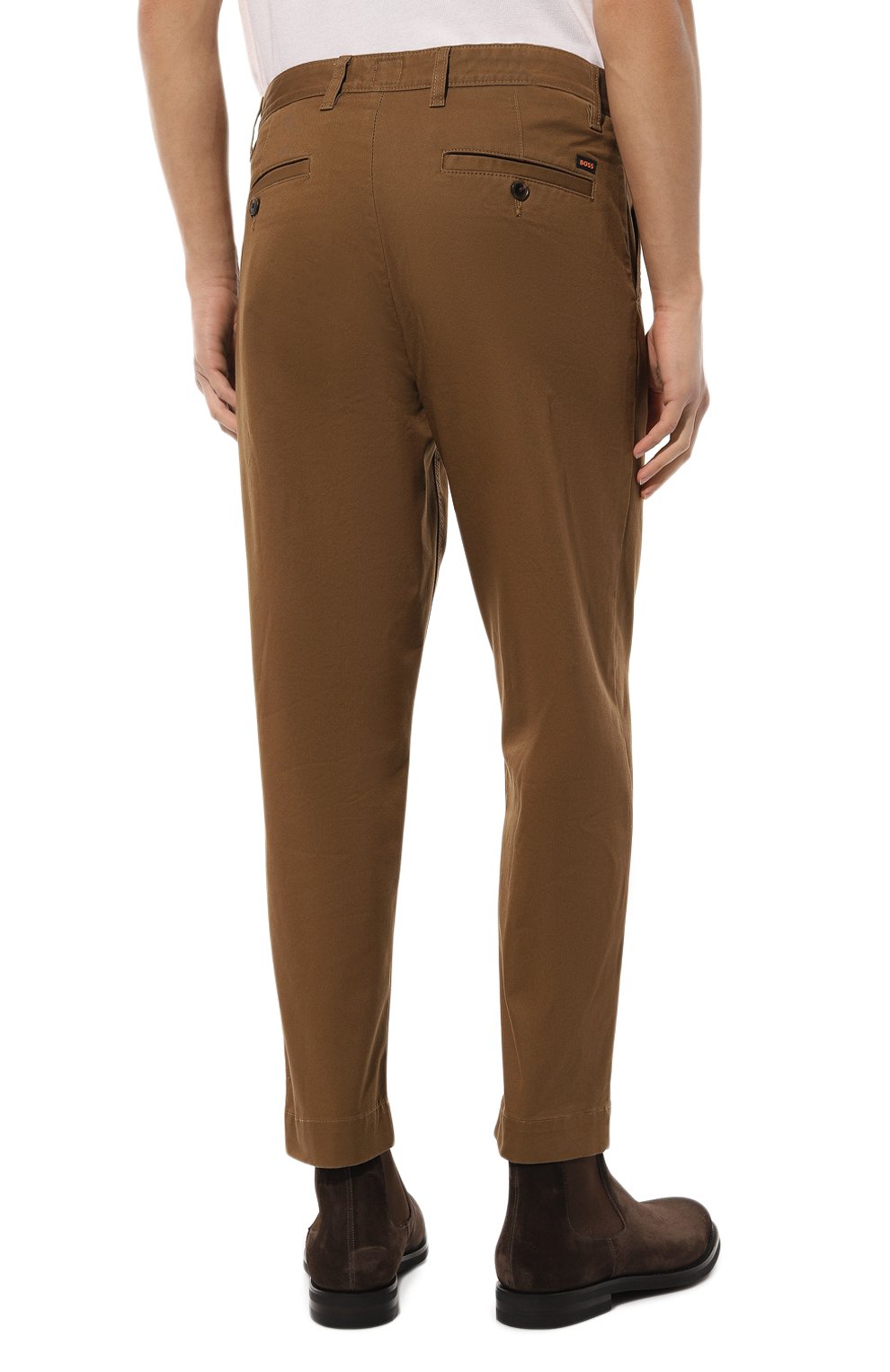 Хлопковые брюки BOSS ORANGE, арт. 50494344, фото 4
