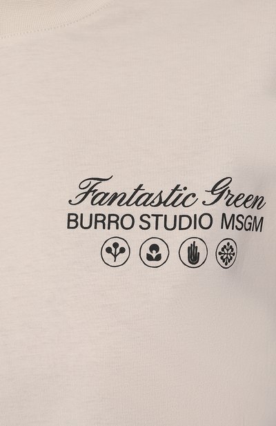 Хлопковая футболка MSGM, арт. 3746MM03/247791, фото 5