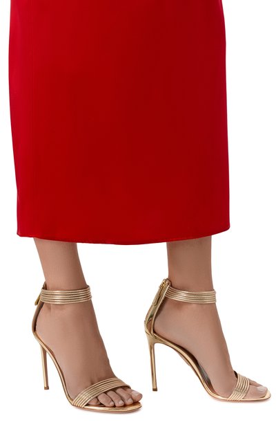 Кожаные босоножки sway 105 AQUAZZURA, арт. SWYHIGS0-SSY-S0G, фото 2