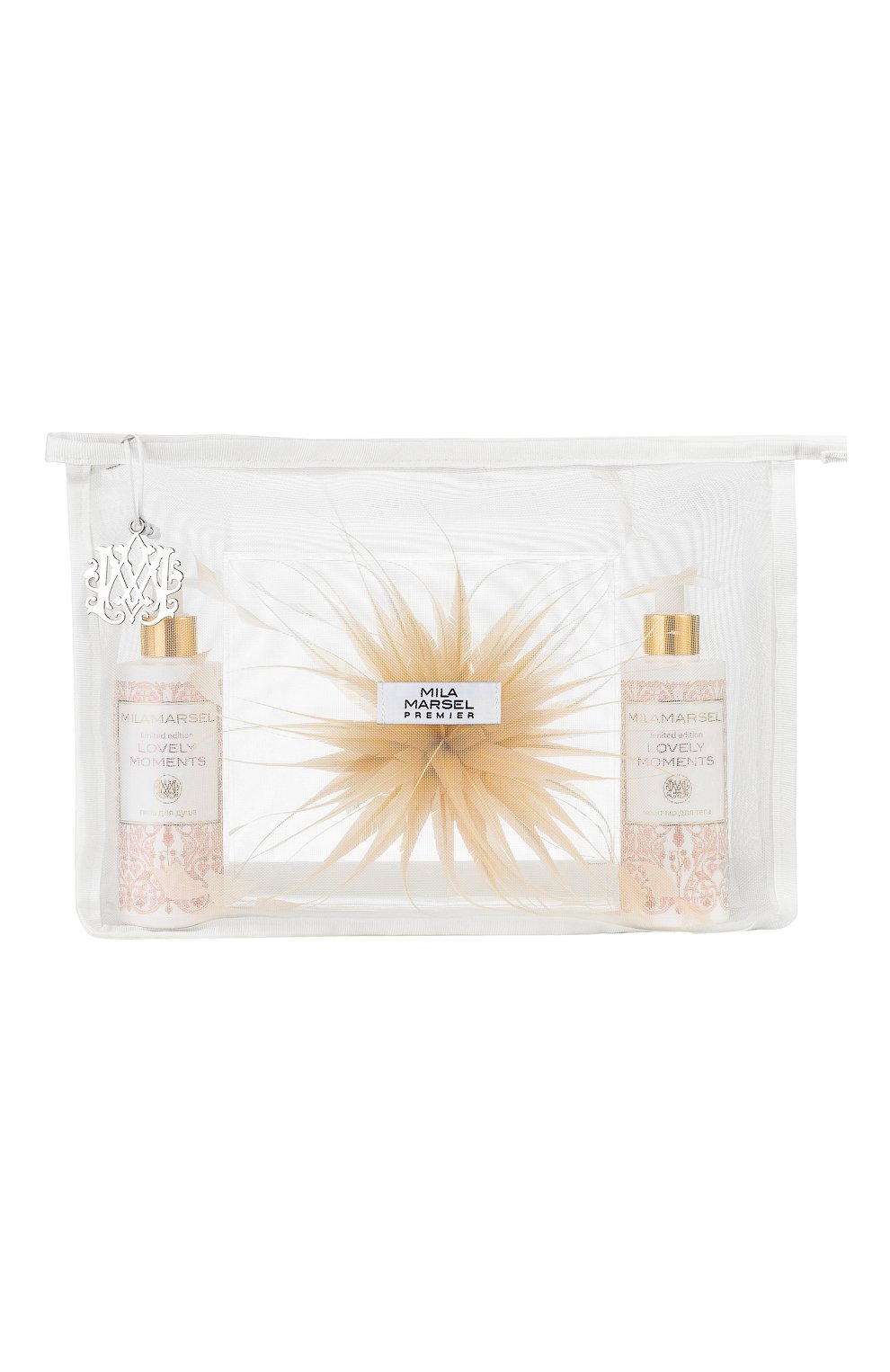 Подарочный набор lovely moments "гель для душа, молочко для тела, брошь-цветок" (2x250ml) MILAMARSEL, арт. 4630225090881, фото 1