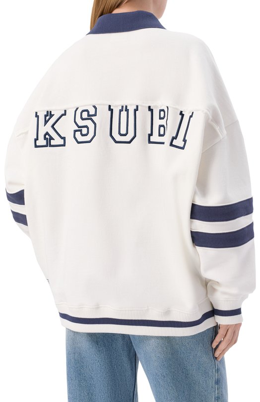 Хлопковое поло Ksubi WFA25FL005 Белый  WFA25FL005 Фото 4