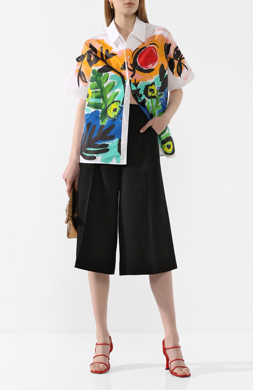 Хлопковая рубашка MARNI, арт. CAMAW49P14/SCQ73, фото 2