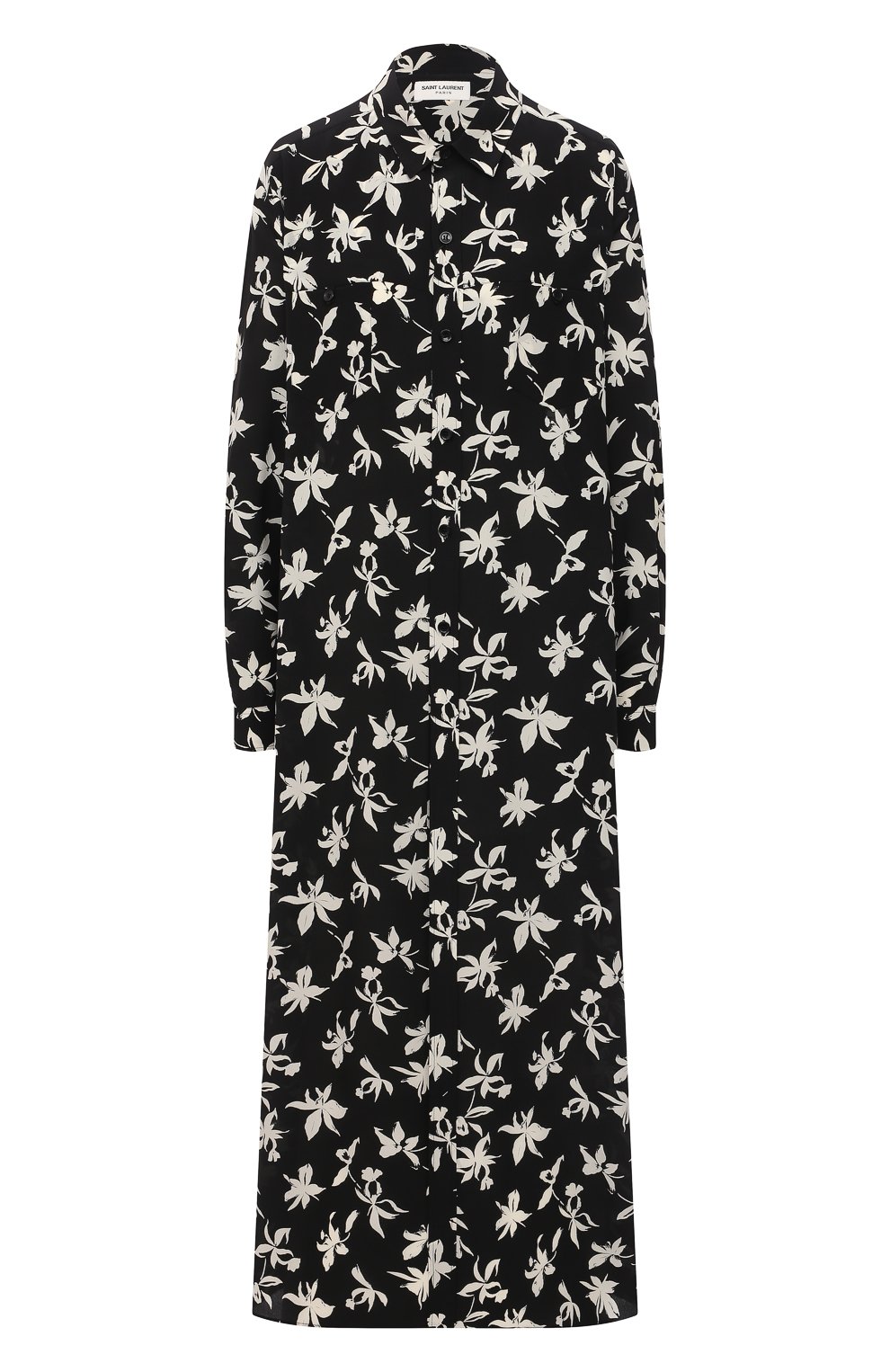 Шелковое платье SAINT LAURENT, арт. 642423/Y2C16, фото 1